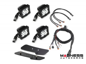 Ford Bronco Lighting Upgrade - ZROADZ - A-Pillar Quad Mount - 3in White & Amber LED Pods Ford Bronco Lighting Upgrade - ZROADZ - A-Pillar Quad Mount - 3in White & Amber LED Pods